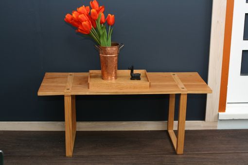 Custom Made Cherry Bench With Oak And Walnut Accents