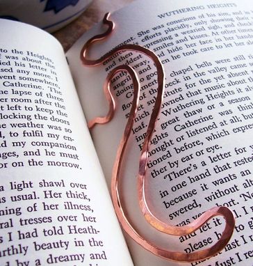 Custom Made Handcrafted Copper Bookmark