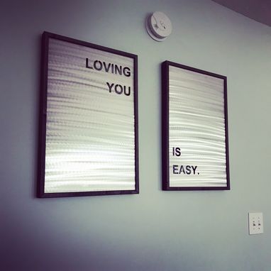 Custom Made Metal Sign - Loving You Is Easy