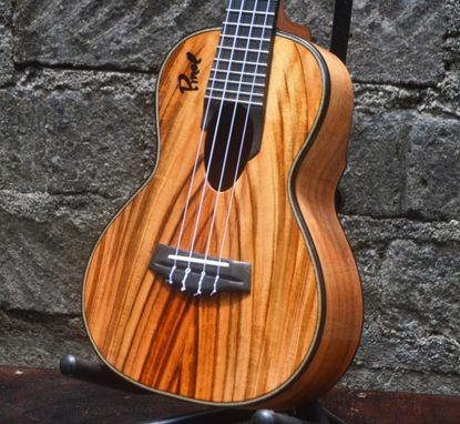 Custom Made Custom Tenor Ukulele By Pinol Guitars And Ukuleles W/T Tigerwood Rosewood & Ebony W/T Thigh-Rest