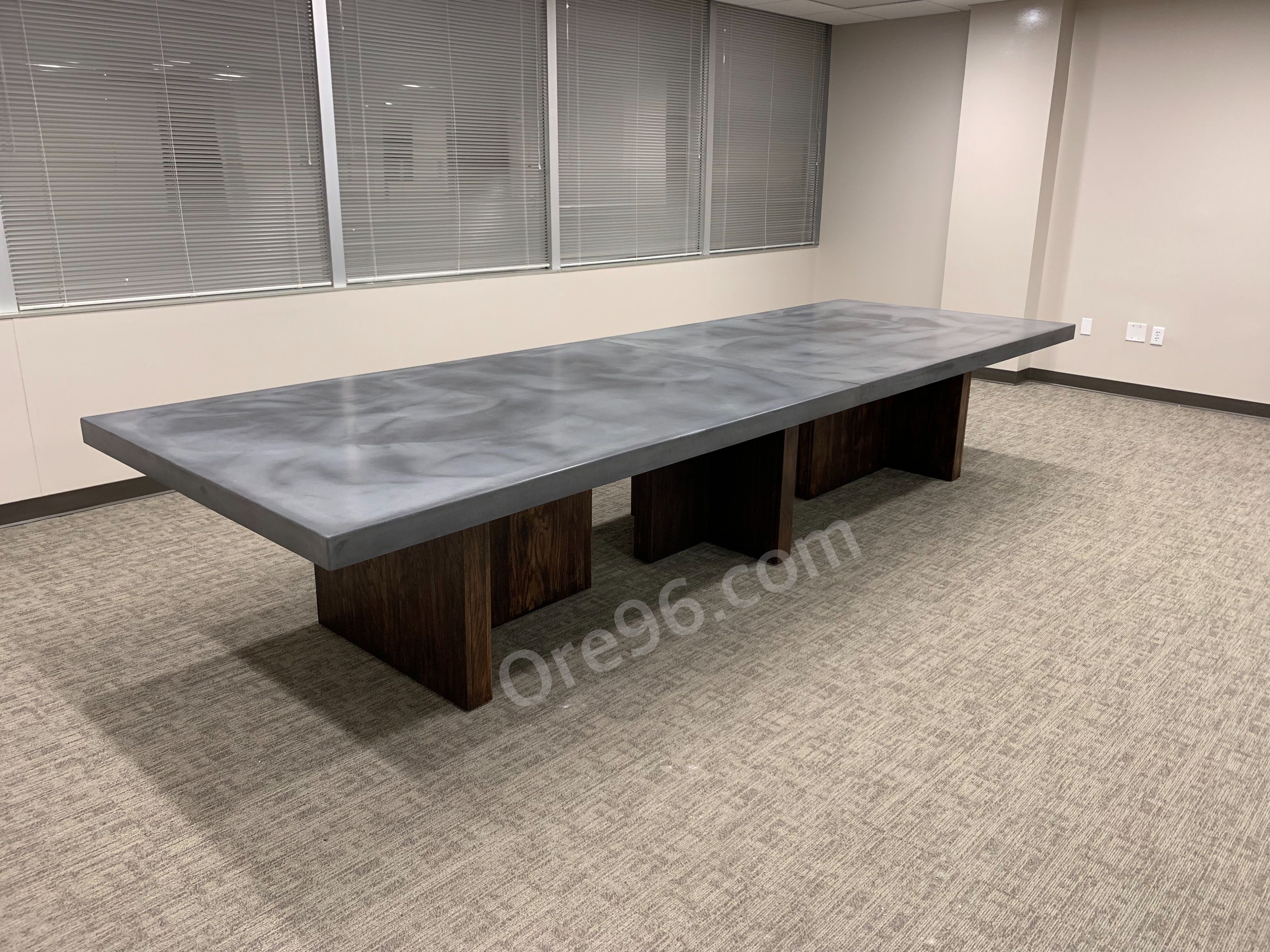 Custom Made Concrete Conference Table by Ore 96