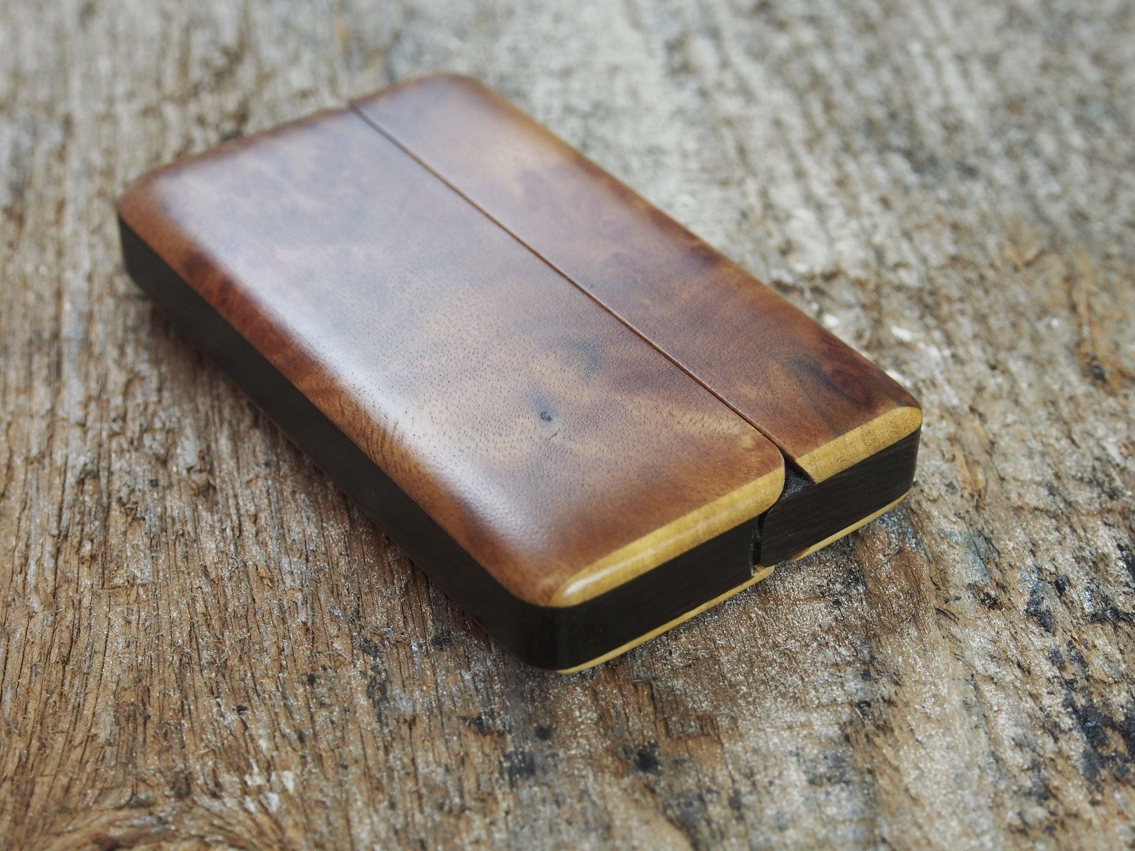 Buy Custom Made Wood Wallet And Business Card Holder, made to order