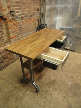 Custom Made Modern / Industrial Kitchen Island Console Table