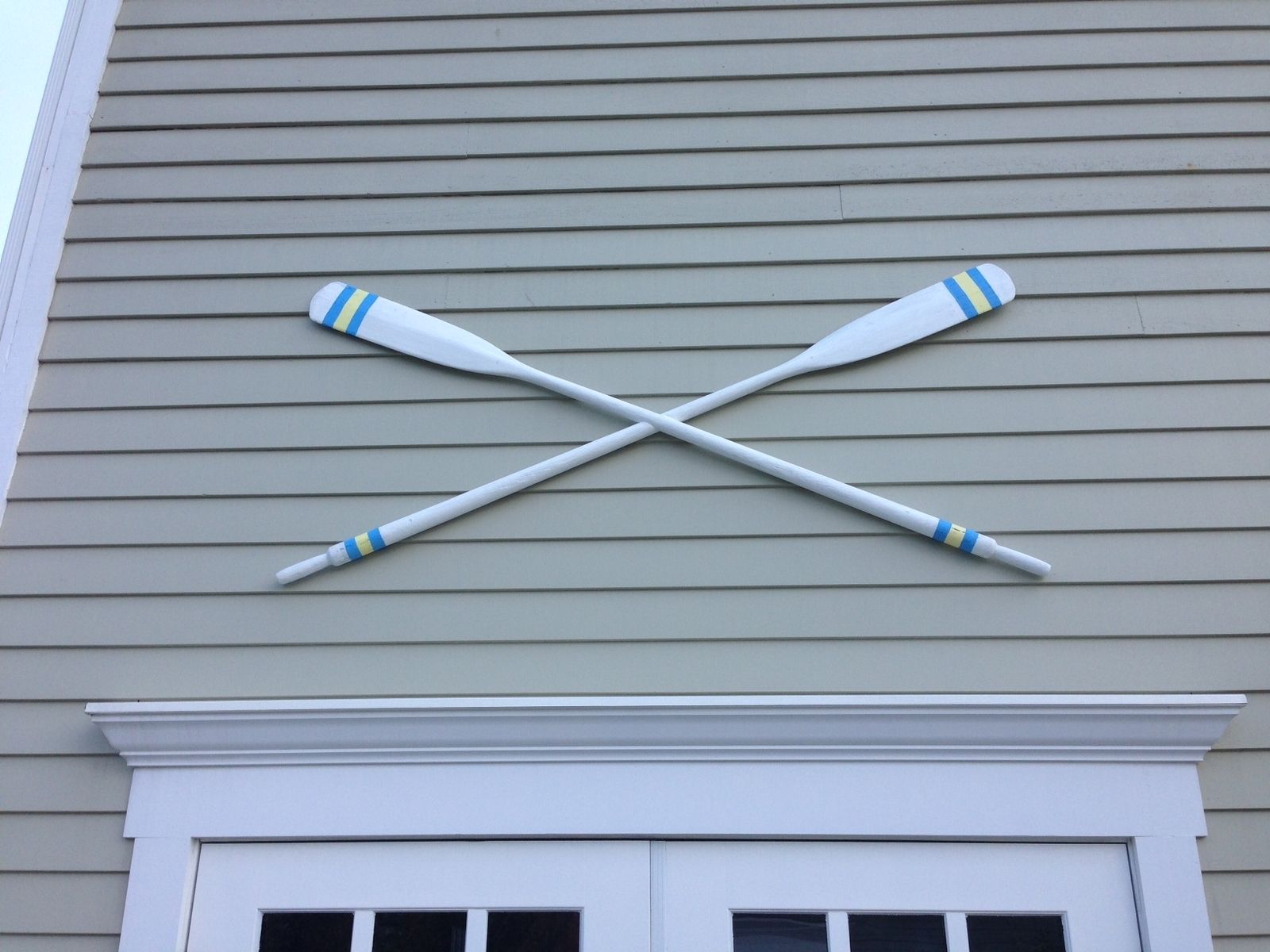 Handmade Custom Painted Antique Oars by The Point Woodworking Co
