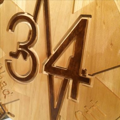 Custom Made Ems Personalized Art Plaque With Engraved Name Wood Carving Sign