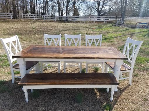 Custom Made Bishop Style Farmhouse Table