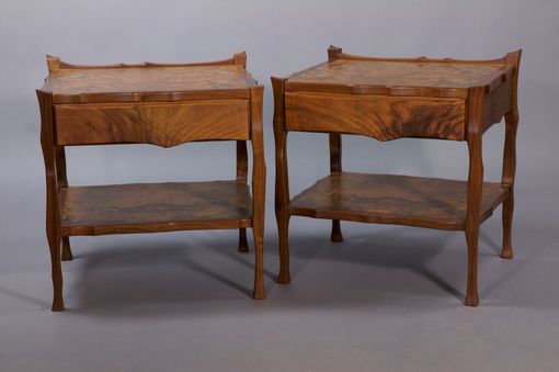 Custom Made Contemporary Art Nouveau Bedside Tables