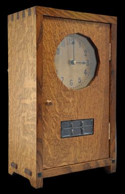 Custom Made Stickley Style Mantle Clock