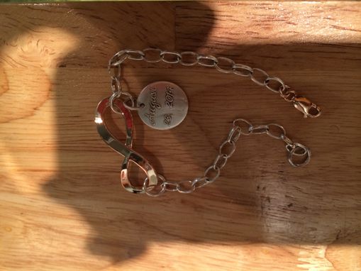 Custom Made Infinity Bracelet With Charm