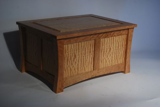 Custom Made Quilted Maple Wedding Box Or Mini-Chest