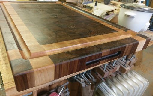 Custom Made Black Walnut & Rock Maple End Grain Cutting Board