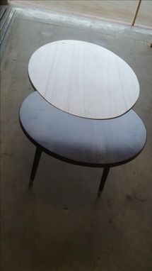 Custom Made Calcutta Marble And Walnut Modern Coffee Table