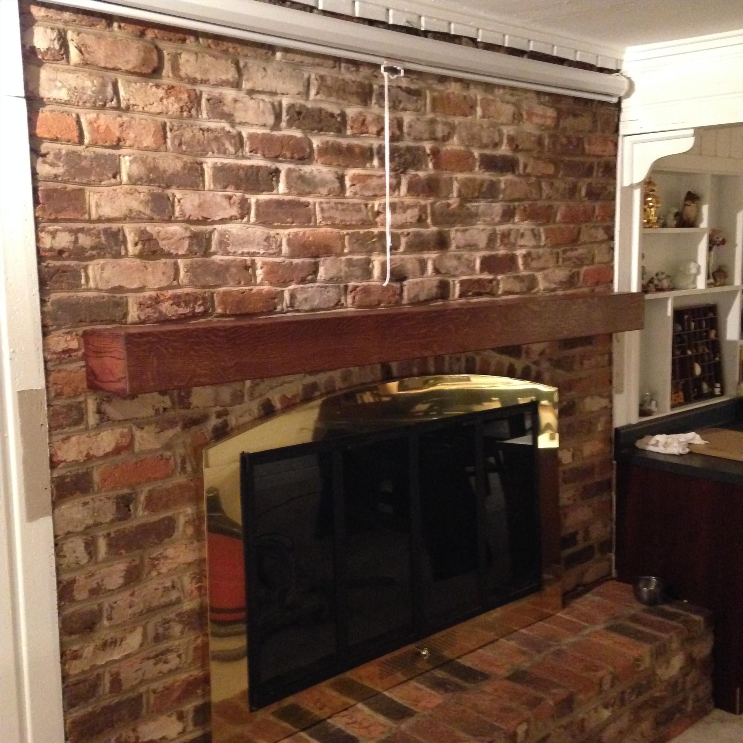 Custom White Oak Floating Mantle by DC WoodWorks and Design ...