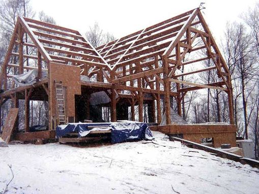 Handmade Timber  Frame  Homes  North  Carolina  by Pauls 