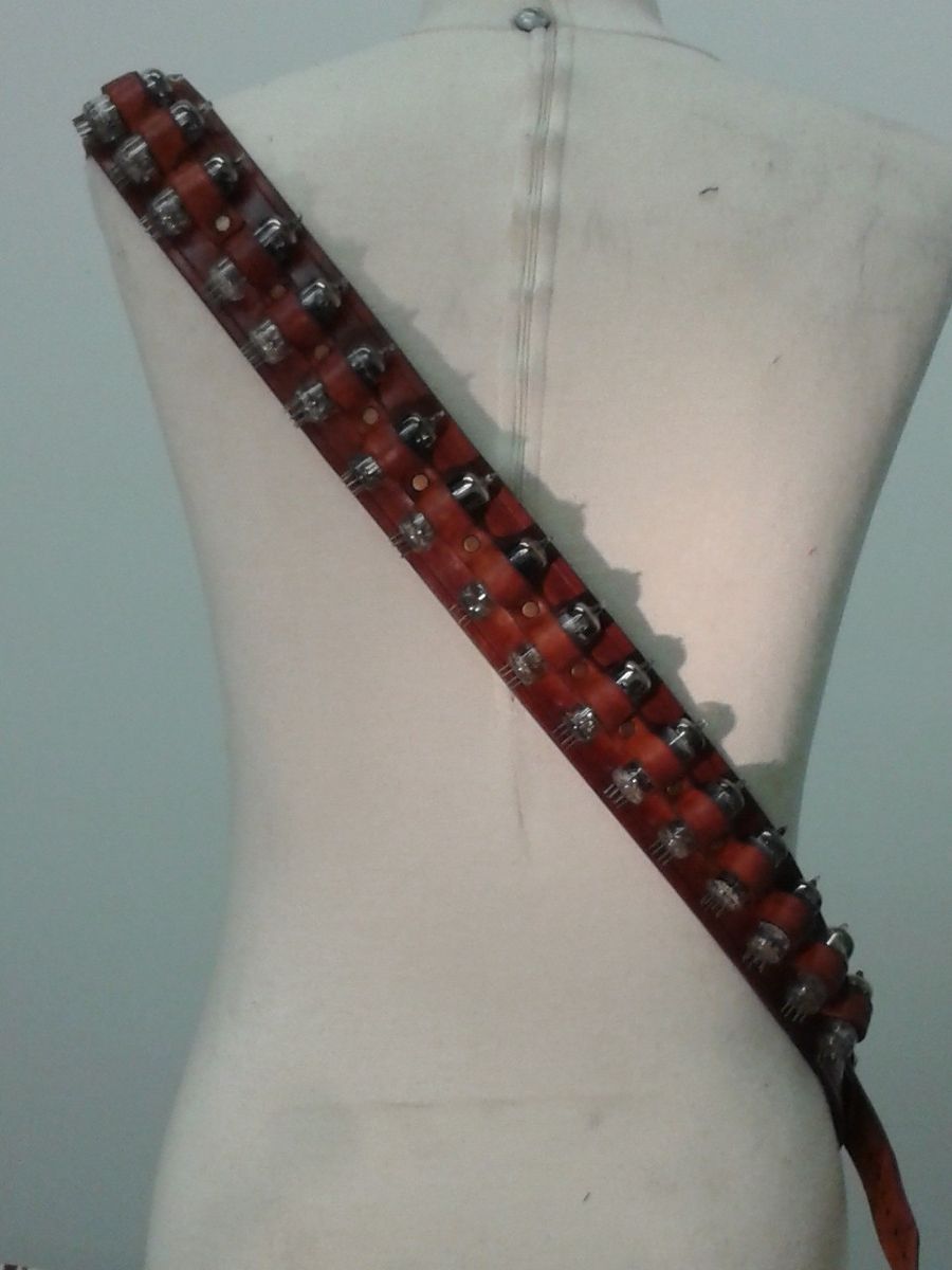 Hand Made Steampunk Bandolier by Emporium Custom Leathers, Llc