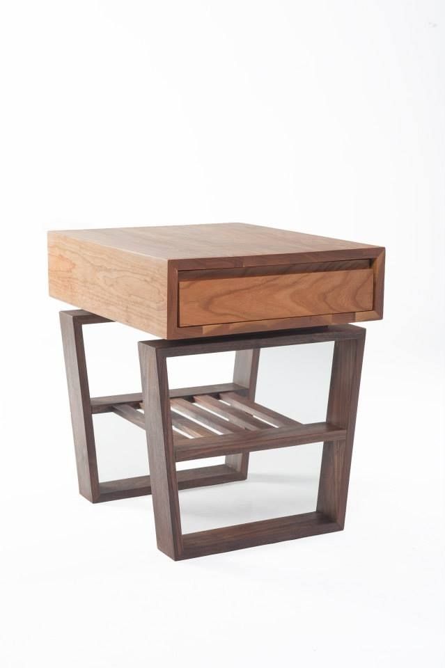 Buy Handmade Mid Century Modern Styled Cherry And Walnut End Table