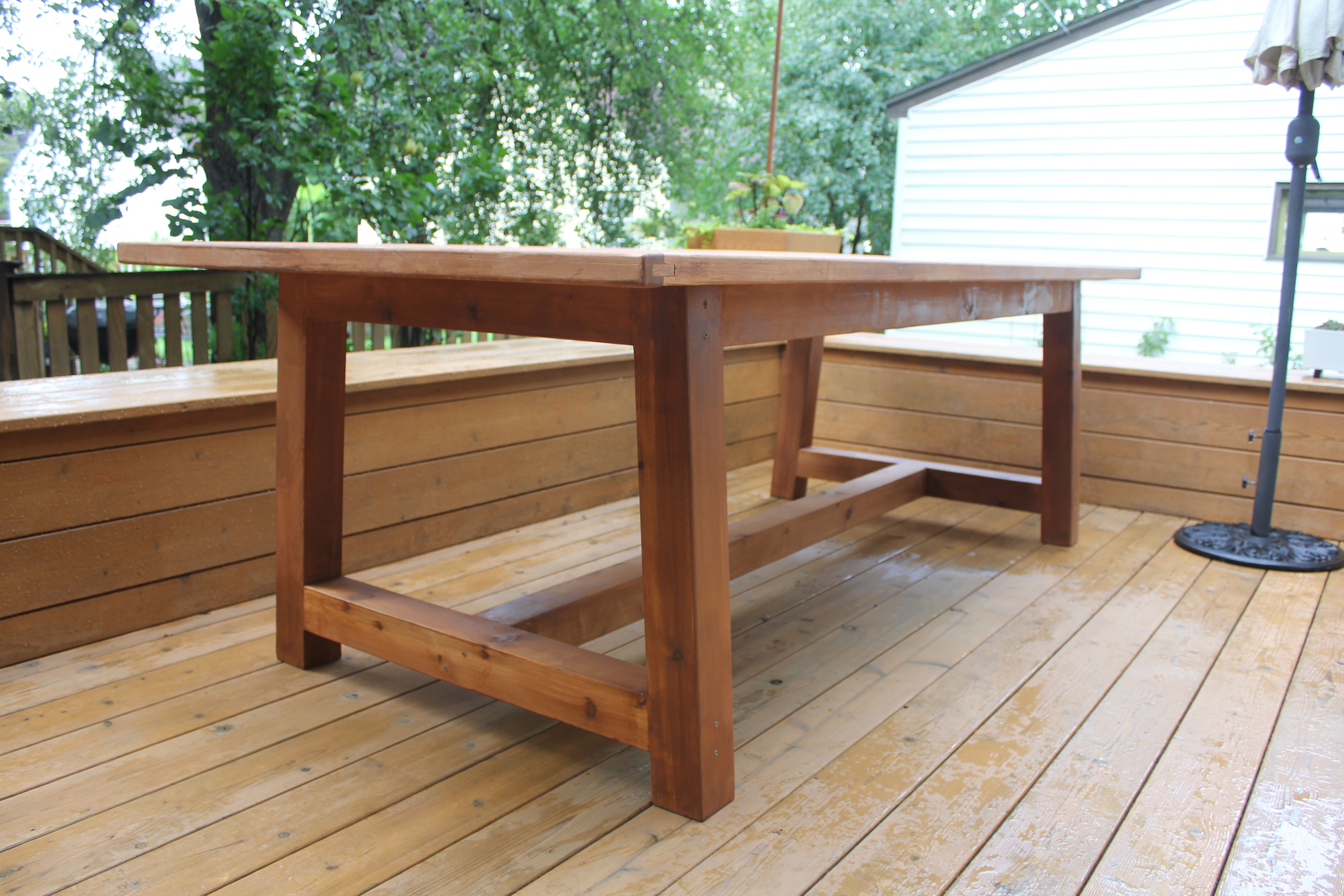 Buy Custom Made Outdoor Dining Table, made to order from Gary Moore Furniture