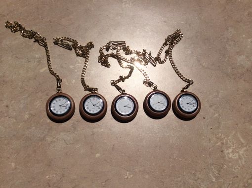 Custom Made Wooden Pocket Watches