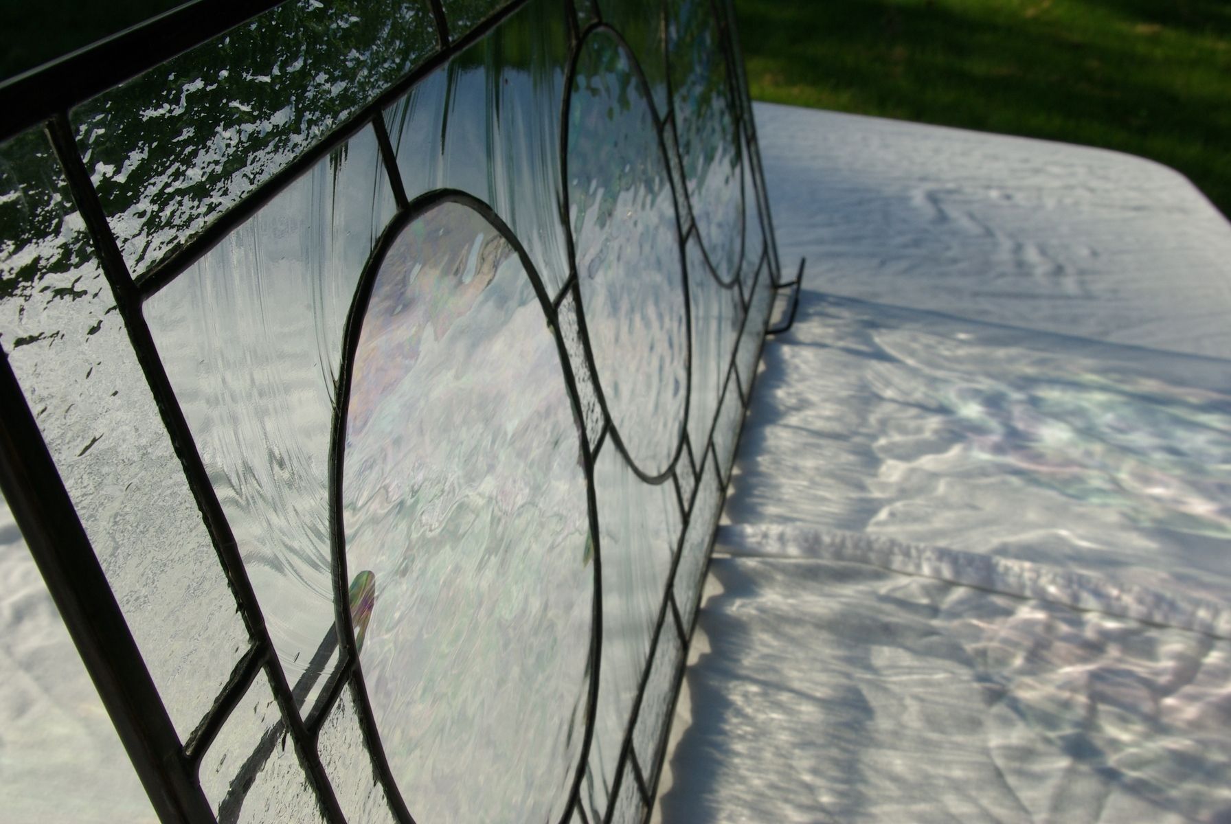 Custom Made Transom (Clear Transom) by Dancing Light Stained Glass