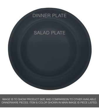 Custom Made Usa Made Matte Porcelain Usa Made 10" Dinner Plate- Grey