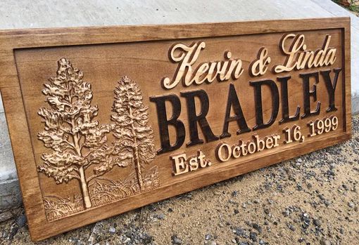 Custom Made Personalized Wedding Gift Last Name Establish Sign Family Name Sign Hunting Gifts