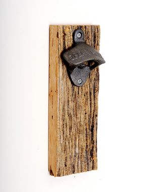 Custom Made Upcycled Barn Wood Magnetic Bottle Opener