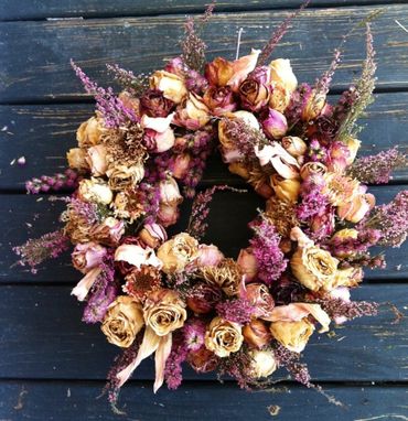 Custom Made Dried Flower Wreath