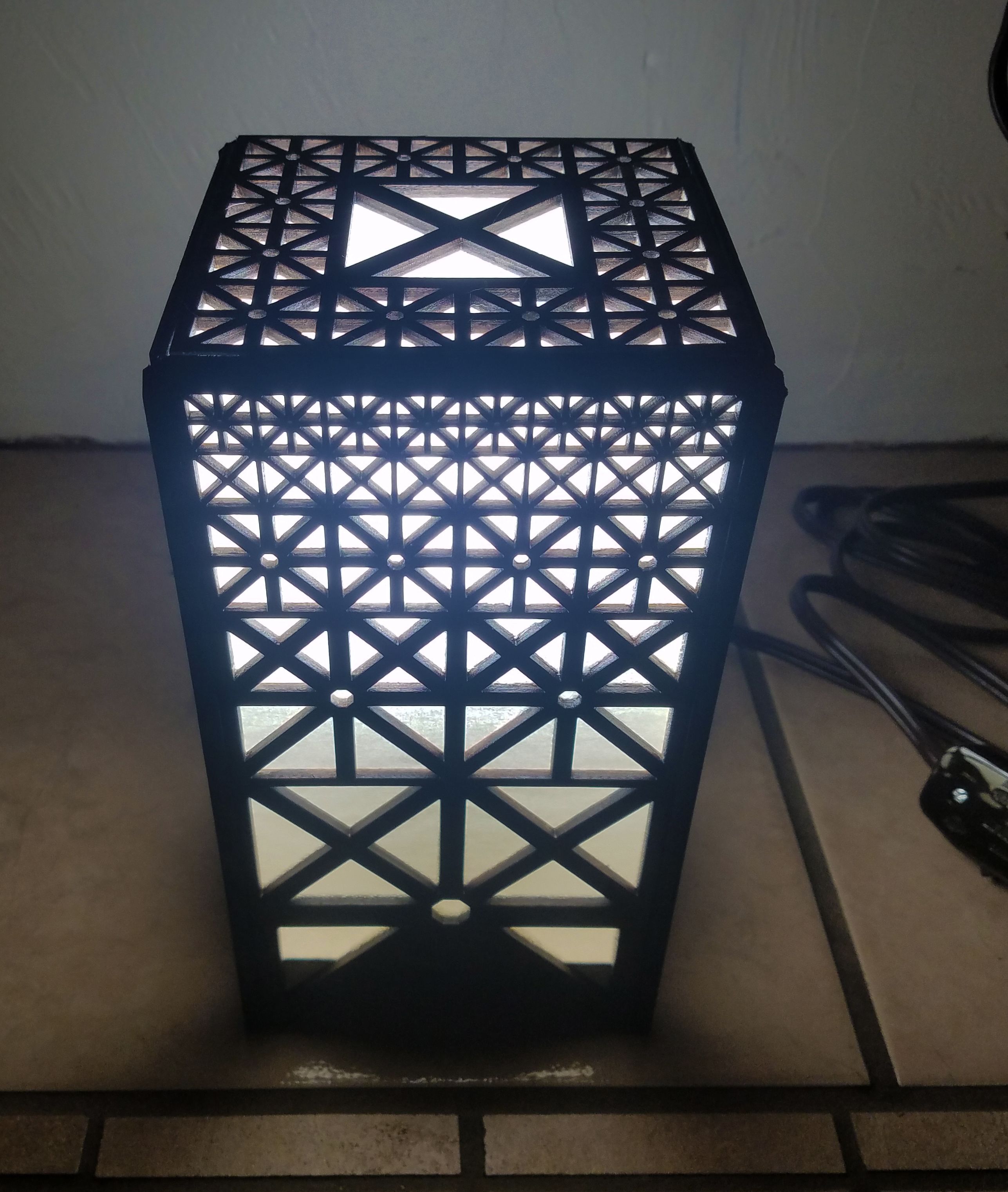How is a Custom Lamp Made with a Laser Cutter? 