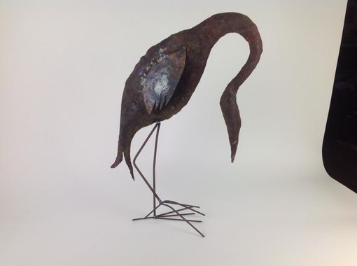 Custom Made Blue Heron Sculpture