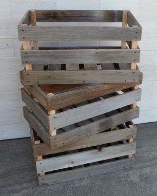 Custom Made Barn Wood Milk Crates