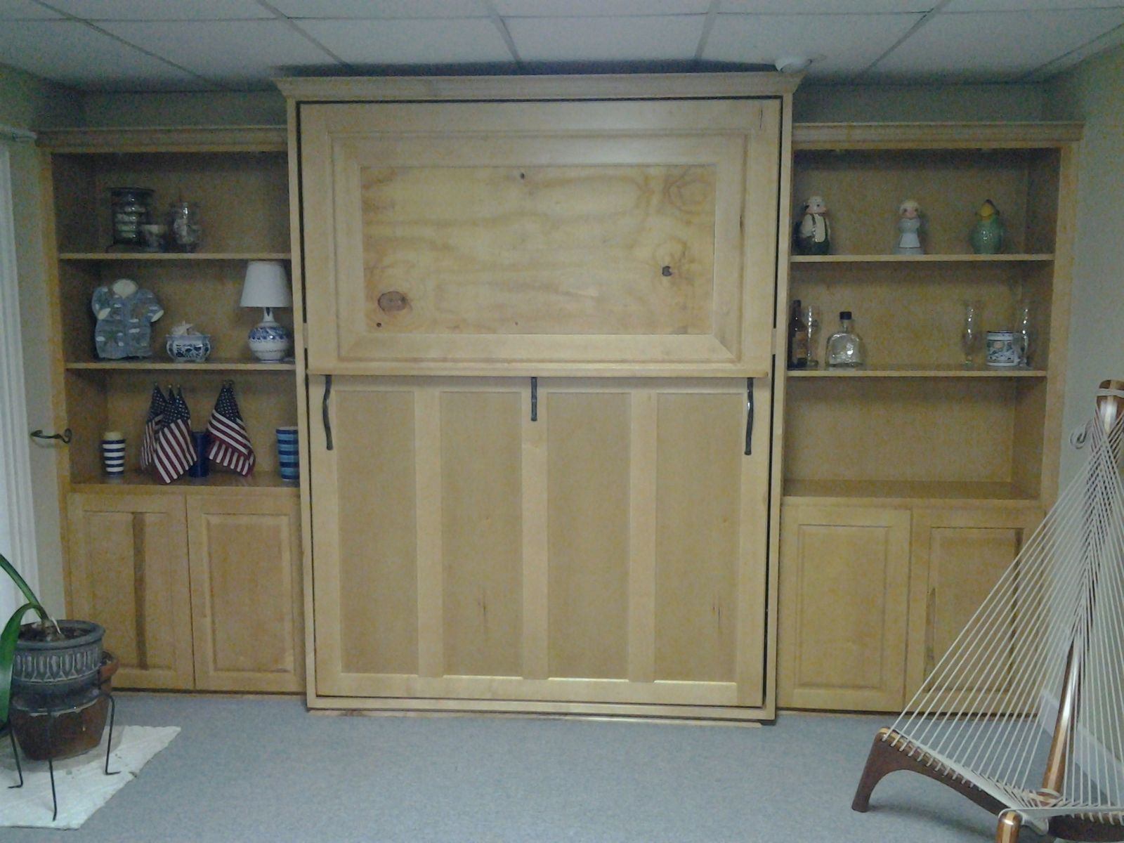 Hand Crafted Murphy Bed by Higgins Custom Furniture