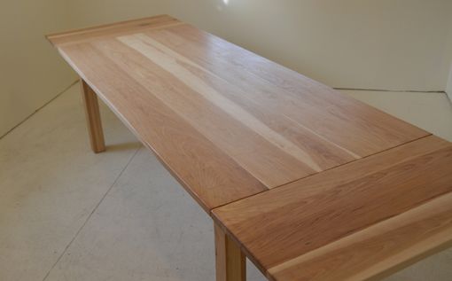 Custom Made Hickory Farm Table With Leaves