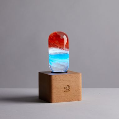 Custom Made Ep Light Ambient Led Table Lamp, Art Fixture Lighting, Unique Gifts - Sunrise