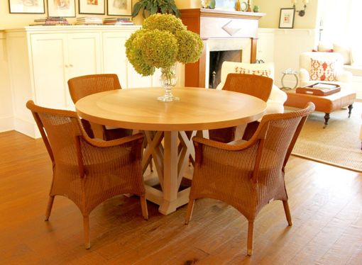 Custom Made Custom Oak Barrel-Style Dining Table