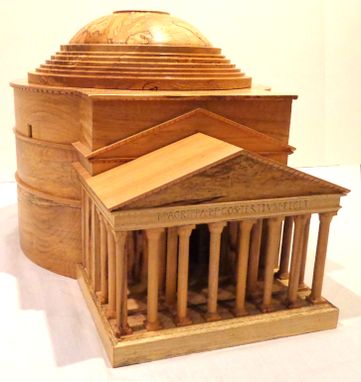 Custom Made Pantheon Model In Wood
