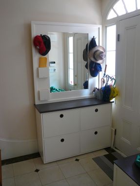 Custom Made Contemporary Entryway Storage Cabinet