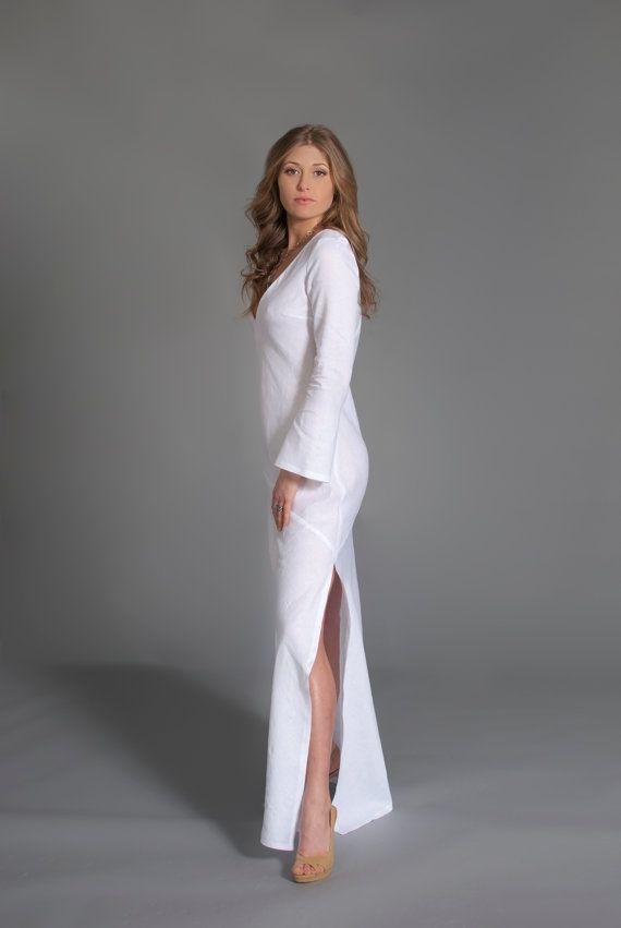 White linen hotsell tunic dress