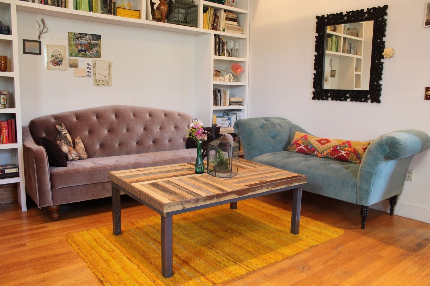 Hand Crafted Rustic Reclaimed & Sustainably Harvested Wood Coffee Table ...