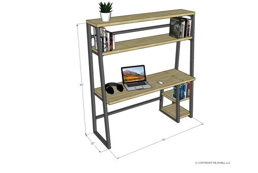 Custom Made Tiered Home Office Desk