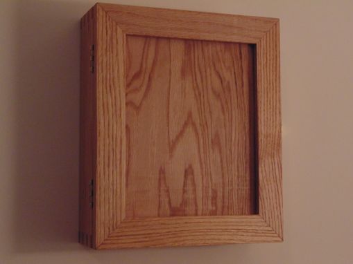 Custom Made Key Cabinet W/ Picture Frame Door