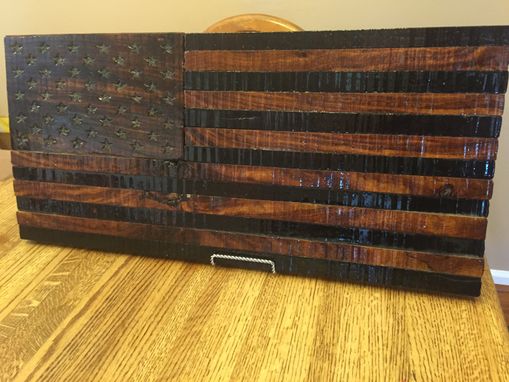 Custom Made Rustic Wooden  American Flag