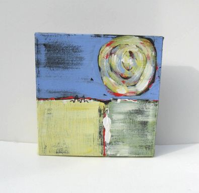 Custom Made Small Abstract Painting Modern Contemporary Artwork "Square One"