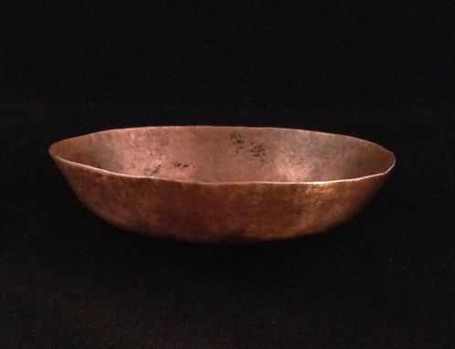Custom Made Handmade Hammered Copper Bowl