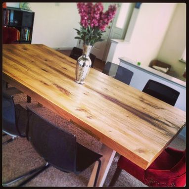 Custom Made Black Oak Dining Table