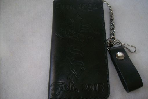 Custom Made Leather Biker Wallet