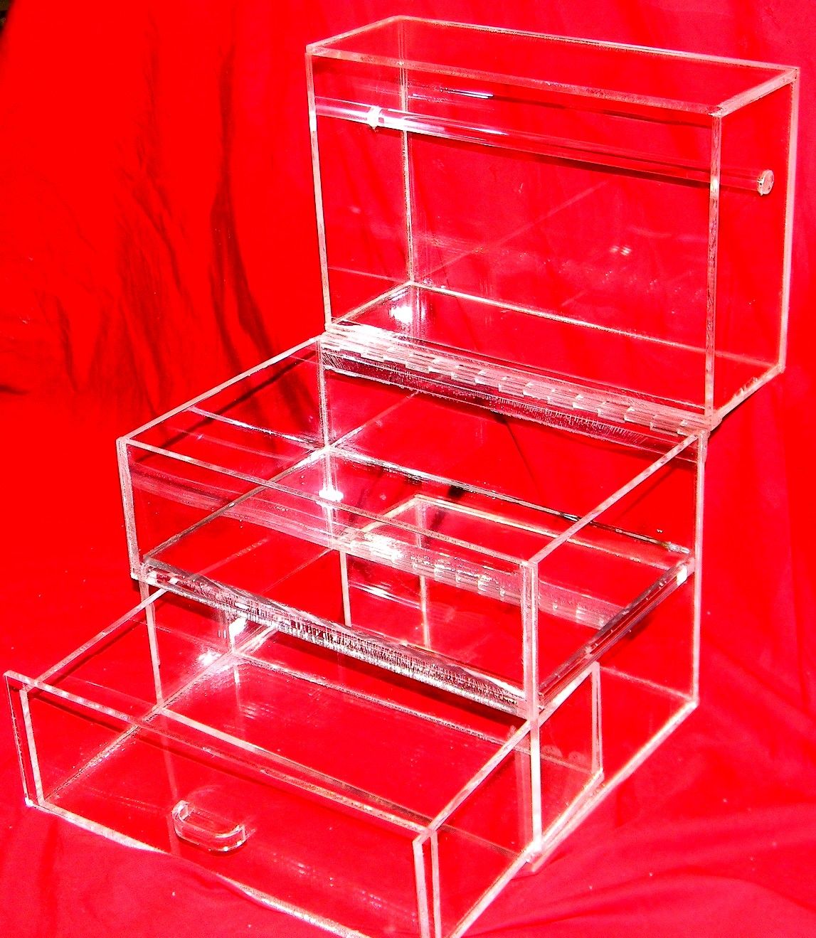 Buy Handmade Acrylic Jewelry Box - Hand Crafted, Custom Size And Colors  Available, made to order from Custom Acrylic/ Lucite Creations by Matthew  James