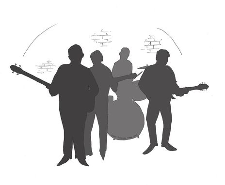 Custom Made Illustration - Beatles Silhouette