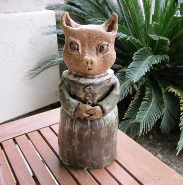 Custom Made Sculpted Ceramic Pigs