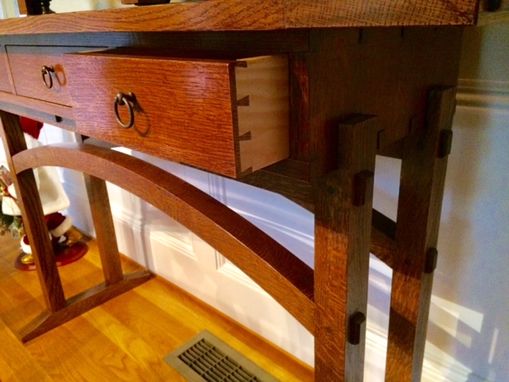 Custom Made Arts And Crafts Console Table
