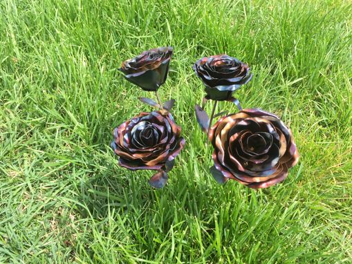 Custom Made Forever Roses - Hand-Forged Metal Roses